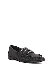 Dune London Black Gazillion Studded Loafers - Image 3 of 6