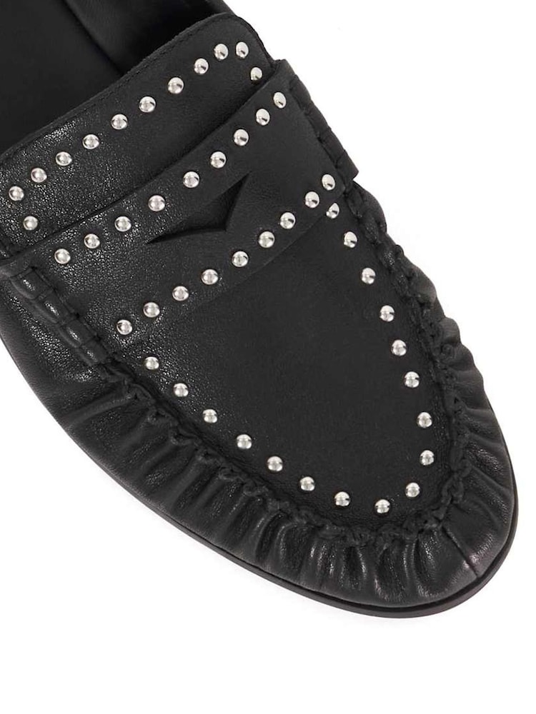 Dune London Black Gazillion Studded Loafers - Image 6 of 6 Dune London Black Gazillion Studded Loafers - Image 6 of 6
