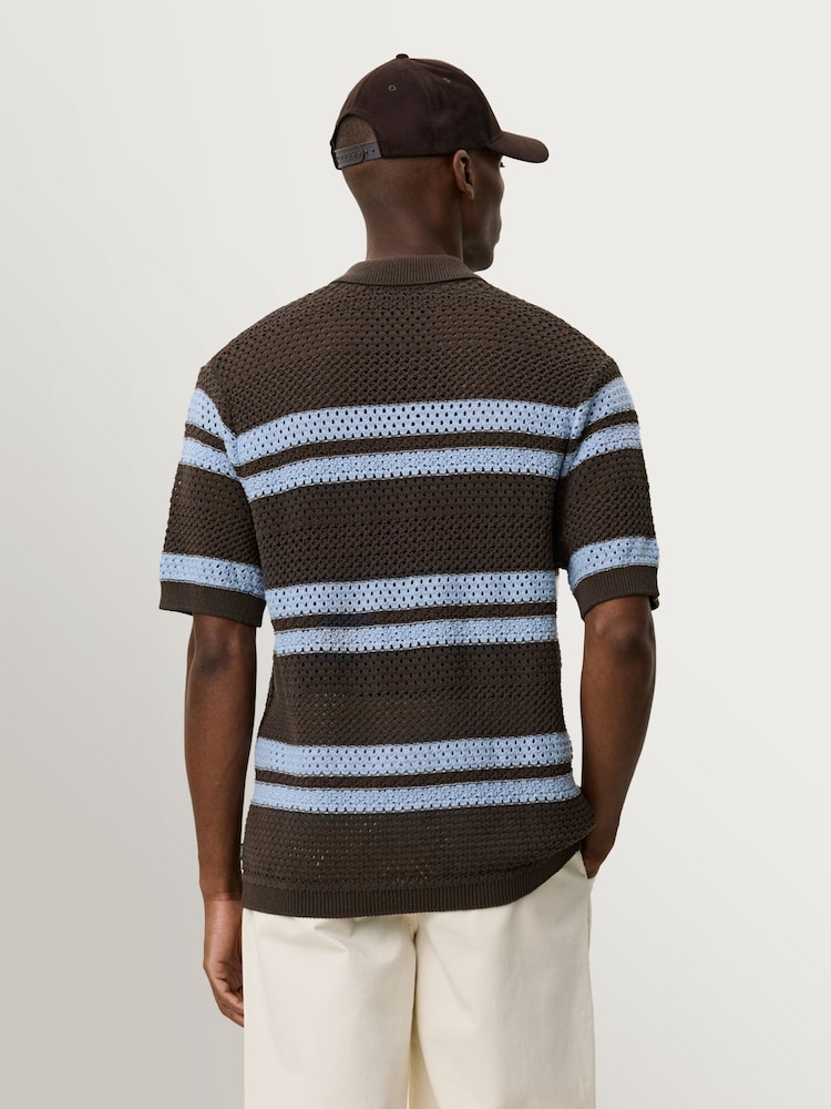Les Deux Brown Gespertus Knitted Shirt - Image 2 of 7