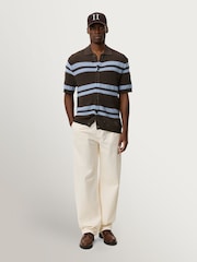 Les Deux Brown Gespertus Knitted Shirt - Image 5 of 7