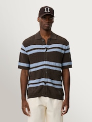 Les Deux Brown Gespertus Knitted Shirt - Image 7 of 7