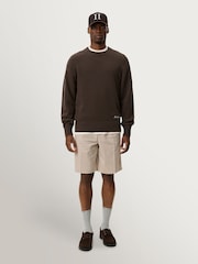 Les Deux Brown Brad Roundneck Knit Jumper - Image 4 of 7