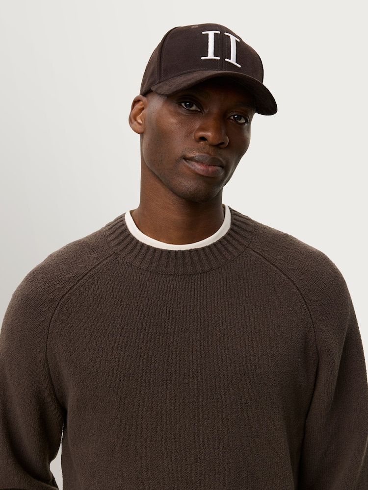 Les Deux Brown Brad Roundneck Knit Jumper - Image 7 of 7