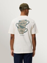 Les Deux White Ben Artist Print T-Shirt - Image 2 of 6