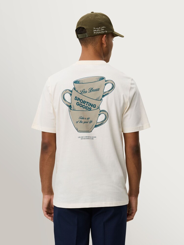 Les Deux White Ben Artist Print T-Shirt - Image 2 of 6