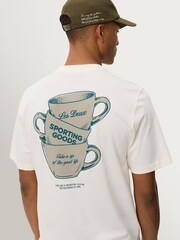 Les Deux White Ben Artist Print T-Shirt - Image 6 of 6