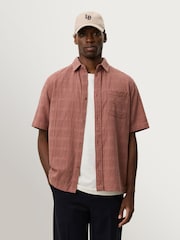 Les Deux Red Charlie Textured Shirt - Image 1 of 7