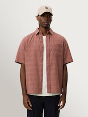 Les Deux Red Charlie Textured Shirt - Image 7 of 7