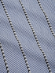 Oliver Spencer Blue Atlanta Short Sleeve Stripe Shirt - Image 10 of 10