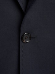 Oliver Spencer Blue Westbury Tropical Wool Suit Jacket - Image 4 of 5