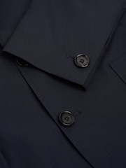 Oliver Spencer Blue Westbury Tropical Wool Suit Jacket - Image 8 of 10