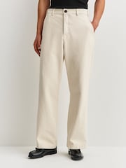 Oliver Spencer Cream Marin Utility Trousers - Image 4 of 9
