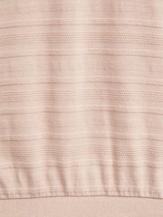 Oliver Spencer Pink Glendale Textured Polo Shirt - Image 3 of 4