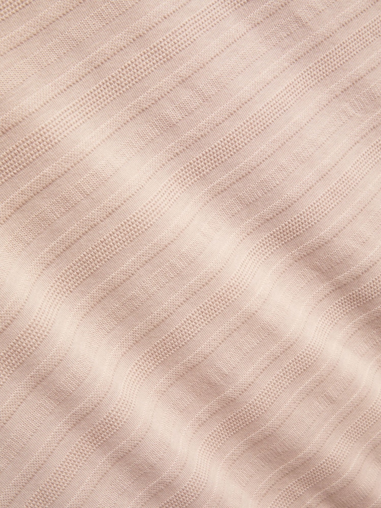 Oliver Spencer Pink Glendale Textured Polo Shirt - Image 4 of 4