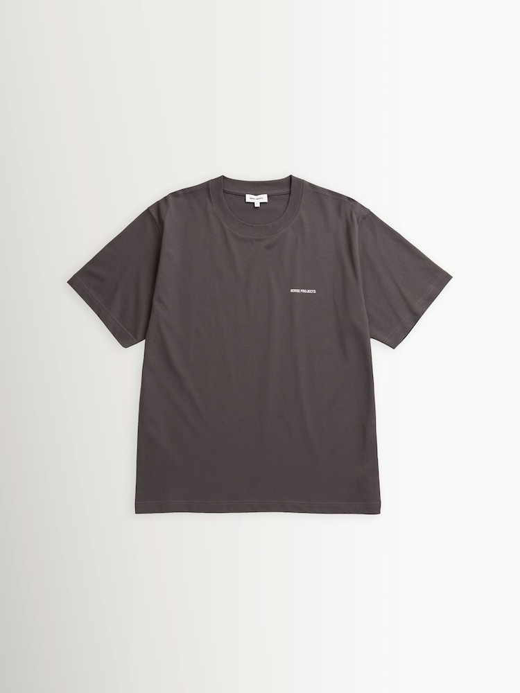 Norse Projects Grey Dyrehaven Logo Print T-Shirt - Image 1 of 5