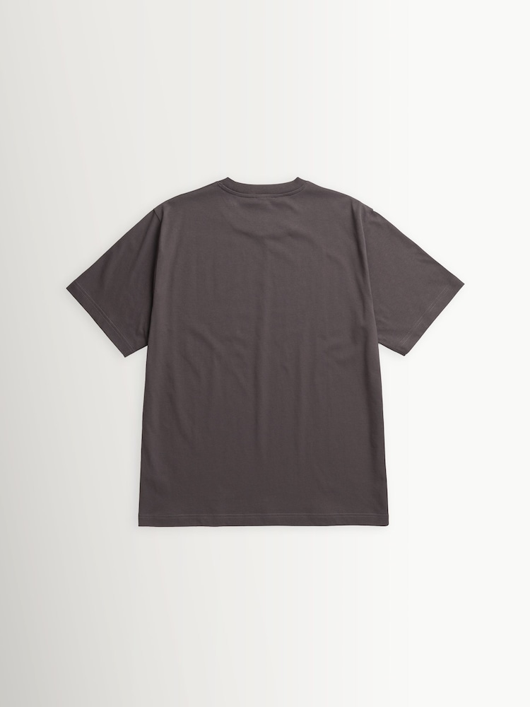 Norse Projects Grey Dyrehaven Logo Print T-Shirt - Image 2 of 5