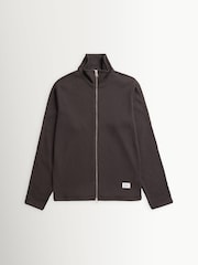 Norse Projects Black Teno Military Rib Zip Cardigan - Image 2 of 6