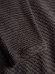 Norse Projects Black Teno Military Rib Zip Cardigan - Image 5 of 6