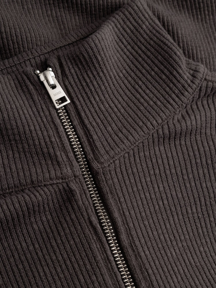 Norse Projects Black Teno Military Rib Zip Cardigan - Image 6 of 6
