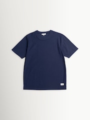 Norse Projects Blue Elmelunde Dry Cotton T-Shirt - Image 1 of 4