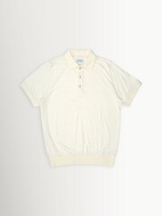 Crema - Oliver Spencer Glendale Textured Polo Shirt - Imagen 1 de 3