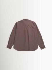 Norse Projects Brown Hirtshals Cotton Wool Blend Shirt - Image 2 of 5