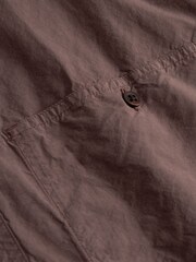 Norse Projects Brown Hirtshals Cotton Wool Blend Shirt - Image 3 of 5