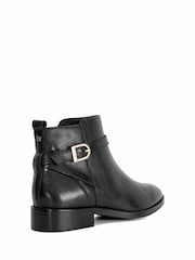 Dune London Black Pemma Strap Trim Ankle Boots - Image 4 of 6