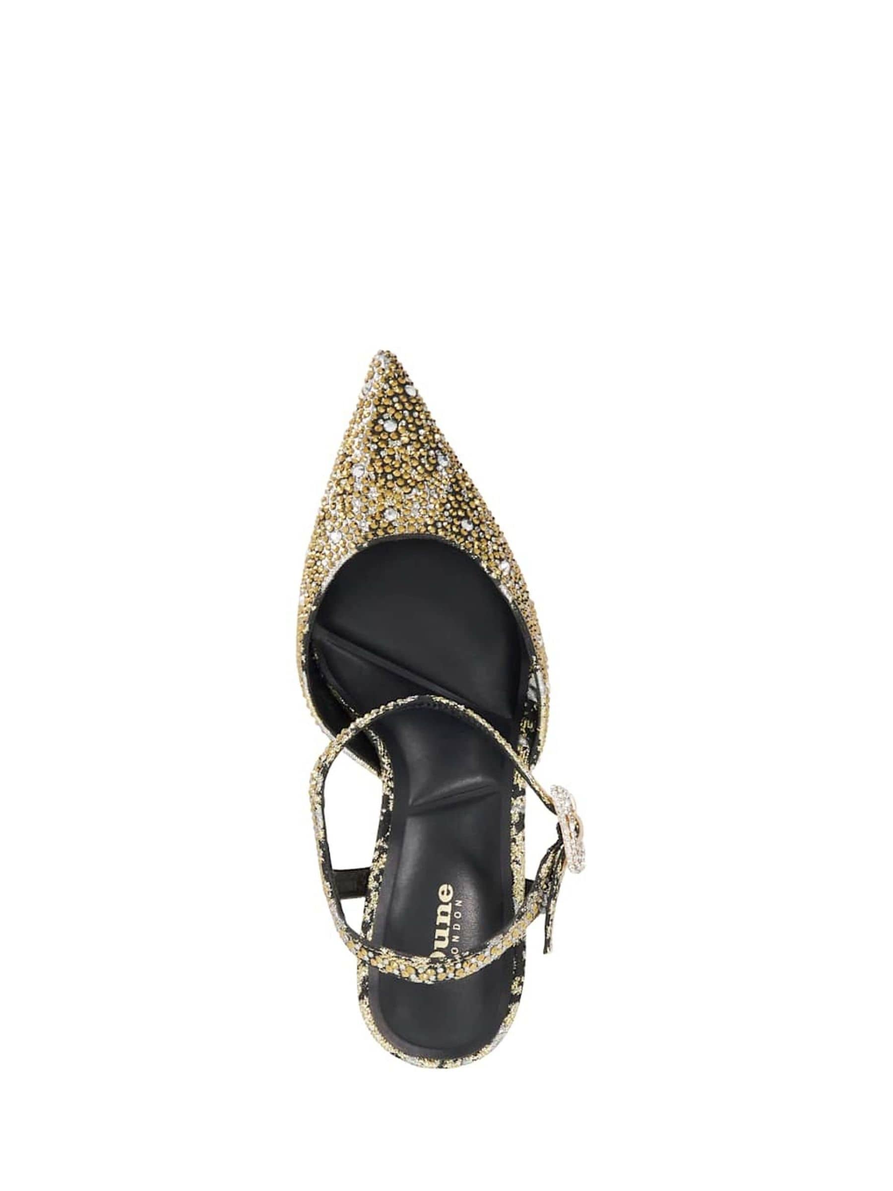 Buy Dune London Black Confident Y Back Open Court Shoes from the