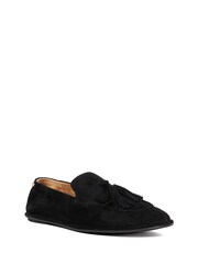 Dune London Black Grounding Round Toe Tassle Loafers - Image 3 of 6