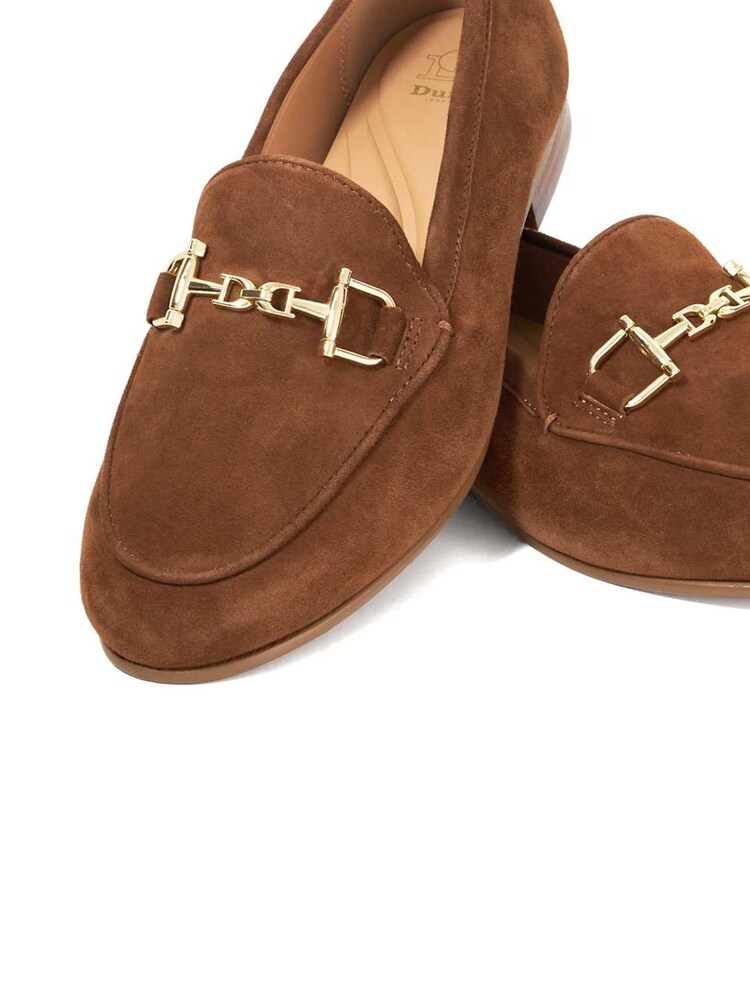 Dune London Brown Wide Fit Glair Branded Snaffle Trim Loafers - Image 6 of 6 Dune London Brown Wide Fit Glair Branded Snaffle Trim Loafers - Image 6 of 6