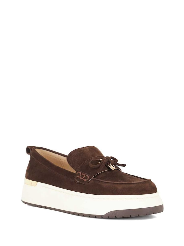 Dune London Brown Glide Sport Sole Loafers - Image 2 of 5 Dune London Brown Glide Sport Sole Loafers - Image 2 of 5