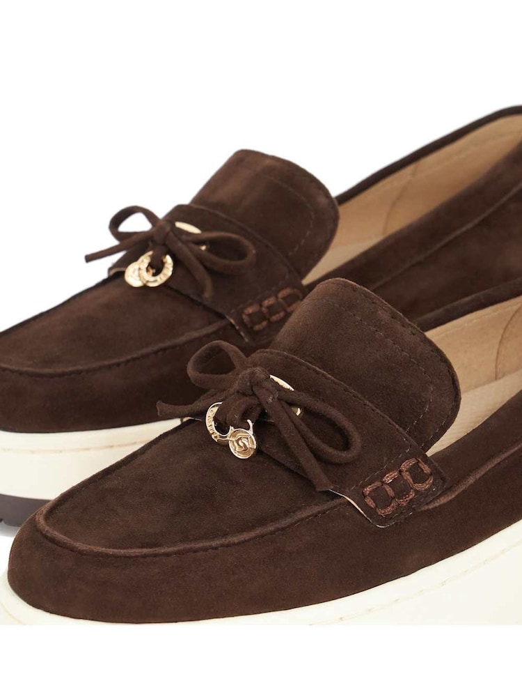 Dune London Brown Glide Sport Sole Loafers - Image 5 of 5