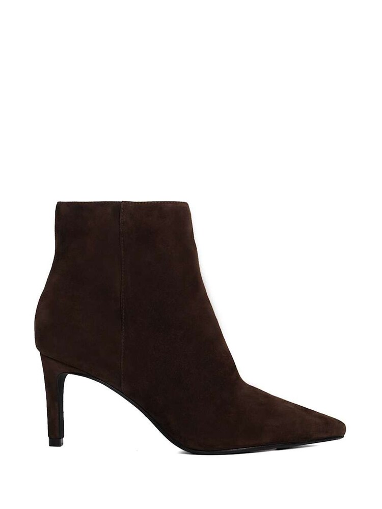 Dune London Brown Obsessively Mid Set Back Point Heel Boots - Image 2 of 6 Dune London Brown Obsessively Mid Set Back Point Heel Boots - Image 2 of 6