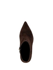 Dune London Brown Obsessively Mid Set Back Point Heel Boots - Image 5 of 6