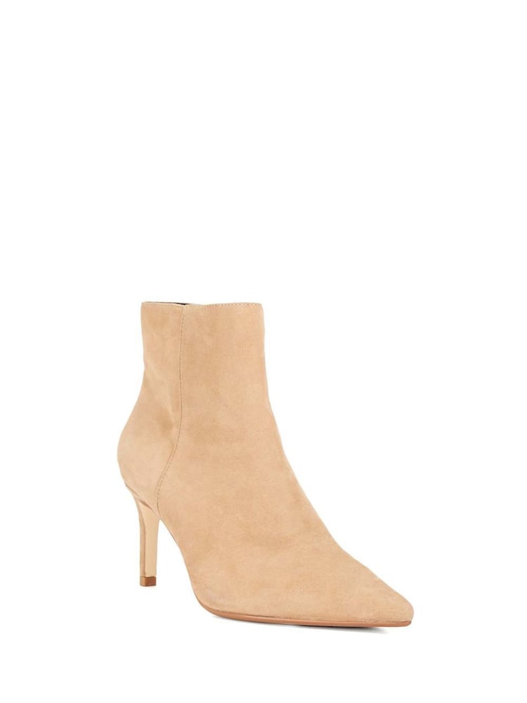 Dune London Brown Obsessively Mid Set Back Point Heel Boots - Image 2 of 5 Dune London Brown Obsessively Mid Set Back Point Heel Boots - Image 2 of 5