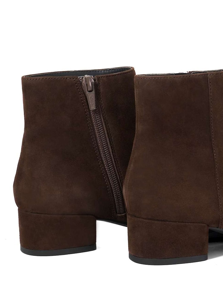 Dune London Brown Wide Fit Pippie Smart Low Boots - Image 5 of 5 Dune London Brown Wide Fit Pippie Smart Low Boots - Image 5 of 5