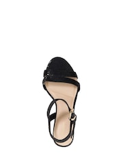 Dune London Black Wide Fit Merisa 2 Part Block Heel Sandals - Image 4 of 5
