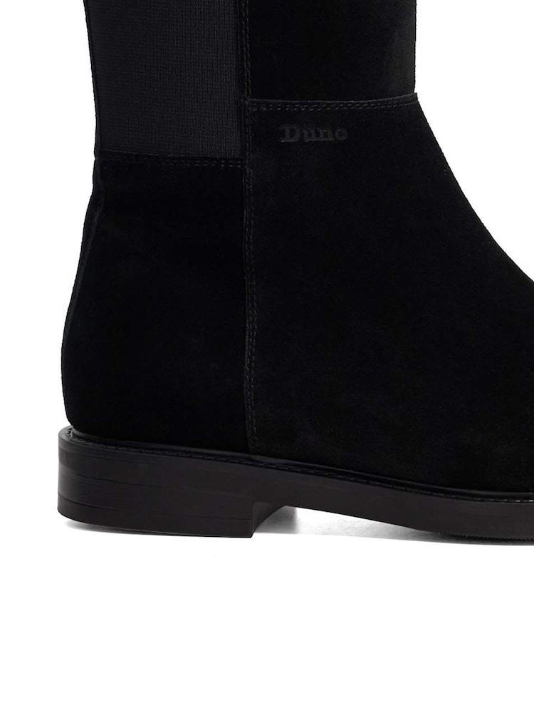 Dune London Soft Black Tallo 50/50 High Leg Boots - Image 6 of 6 Dune London Soft Black Tallo 50/50 High Leg Boots - Image 6 of 6