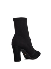 Dune London Black Wide Fit Optilly Block Heel Sock Boots - Image 3 of 5