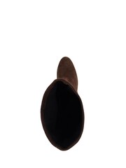 Dune London Brown Simple Stretch Knee Boots - Image 5 of 6
