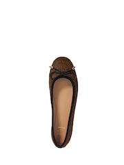 Dune London Brown Highest Flexible Sole Contrast Ballet Pumps - Image 5 of 6