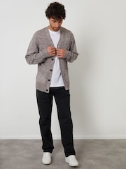 Threadbare Brown Knitted Button Up Cardigan - Image 4 of 5