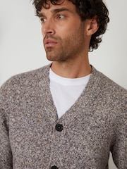 Threadbare Brown Knitted Button Up Cardigan - Image 5 of 5