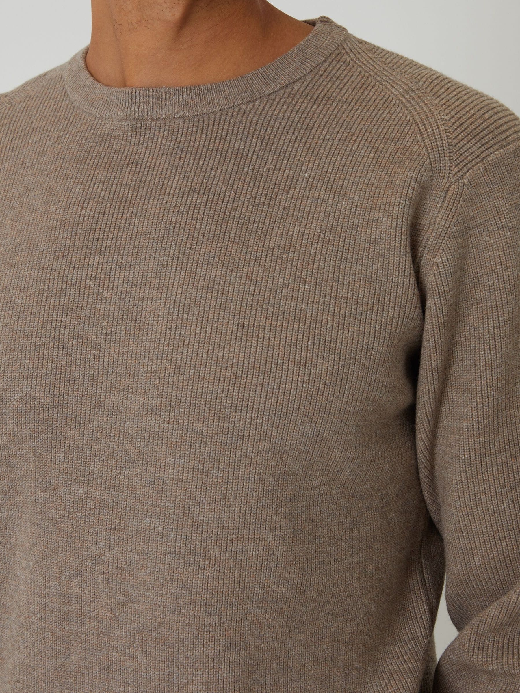 Buy Threadbare Brown Rib Knit Crew Neck Jumper from Next USA