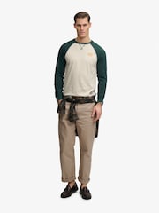 Superdry Green Vintage Athletic Baseball T-Shirt - Image 3 of 5