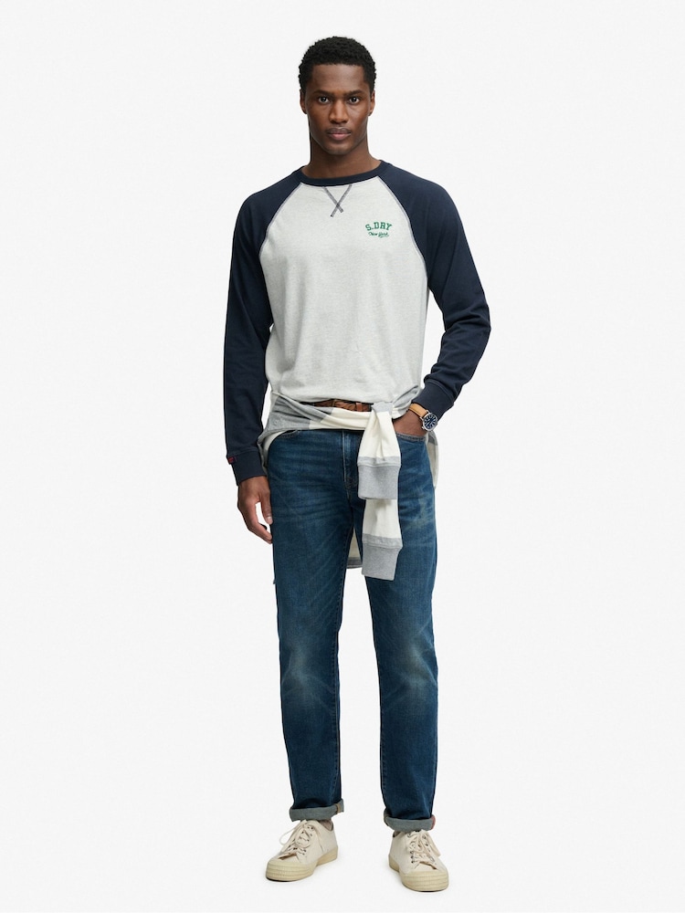 Μπλε - Superdry Vintage Αθλητικό Κοντομάνικο μπλουζάκι Μπέιζμπολ - Εικόνα 2 του 6