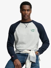Μπλε - Superdry Vintage Αθλητικό Κοντομάνικο μπλουζάκι Μπέιζμπολ - Εικόνα 3 του 6