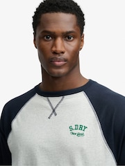 Μπλε - Superdry Vintage Αθλητικό Κοντομάνικο μπλουζάκι Μπέιζμπολ - Εικόνα 4 του 6