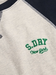 Μπλε - Superdry Vintage Αθλητικό Κοντομάνικο μπλουζάκι Μπέιζμπολ - Εικόνα 5 του 6